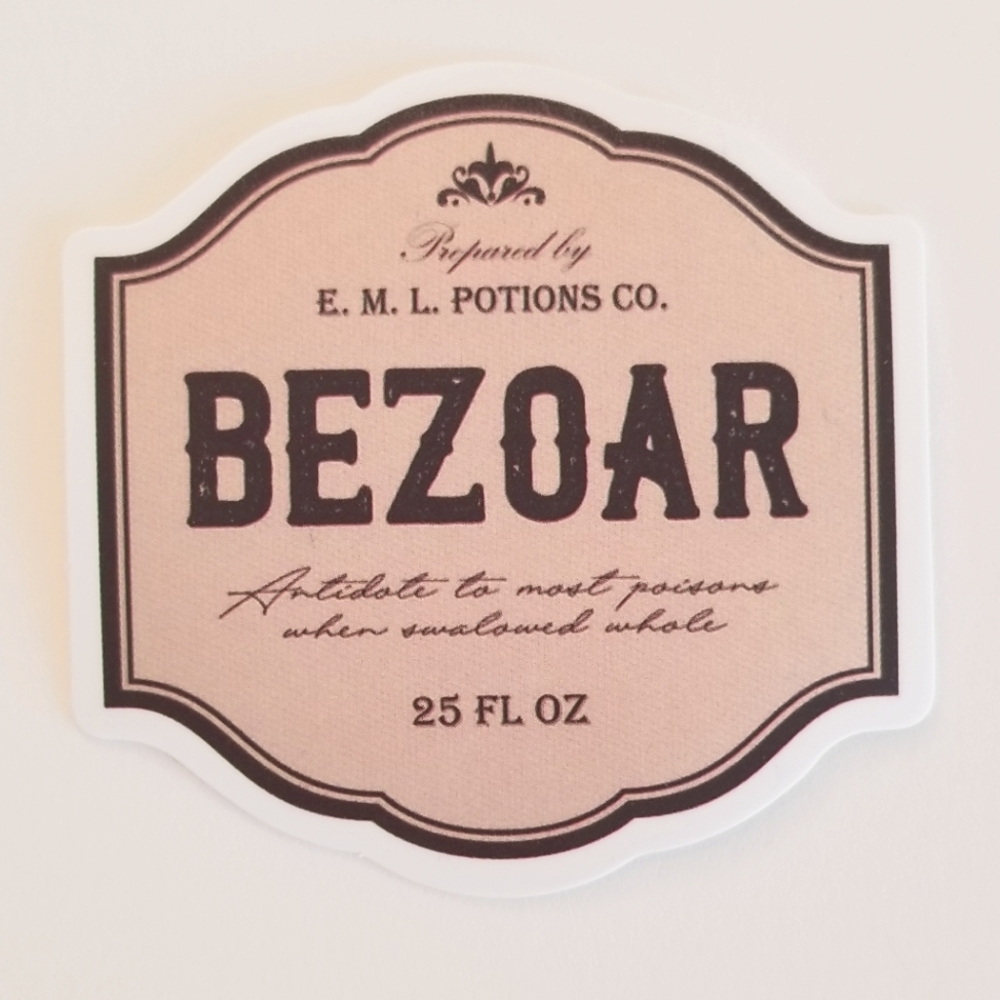 10/$10 Bezoar Apothecary Label Sticker